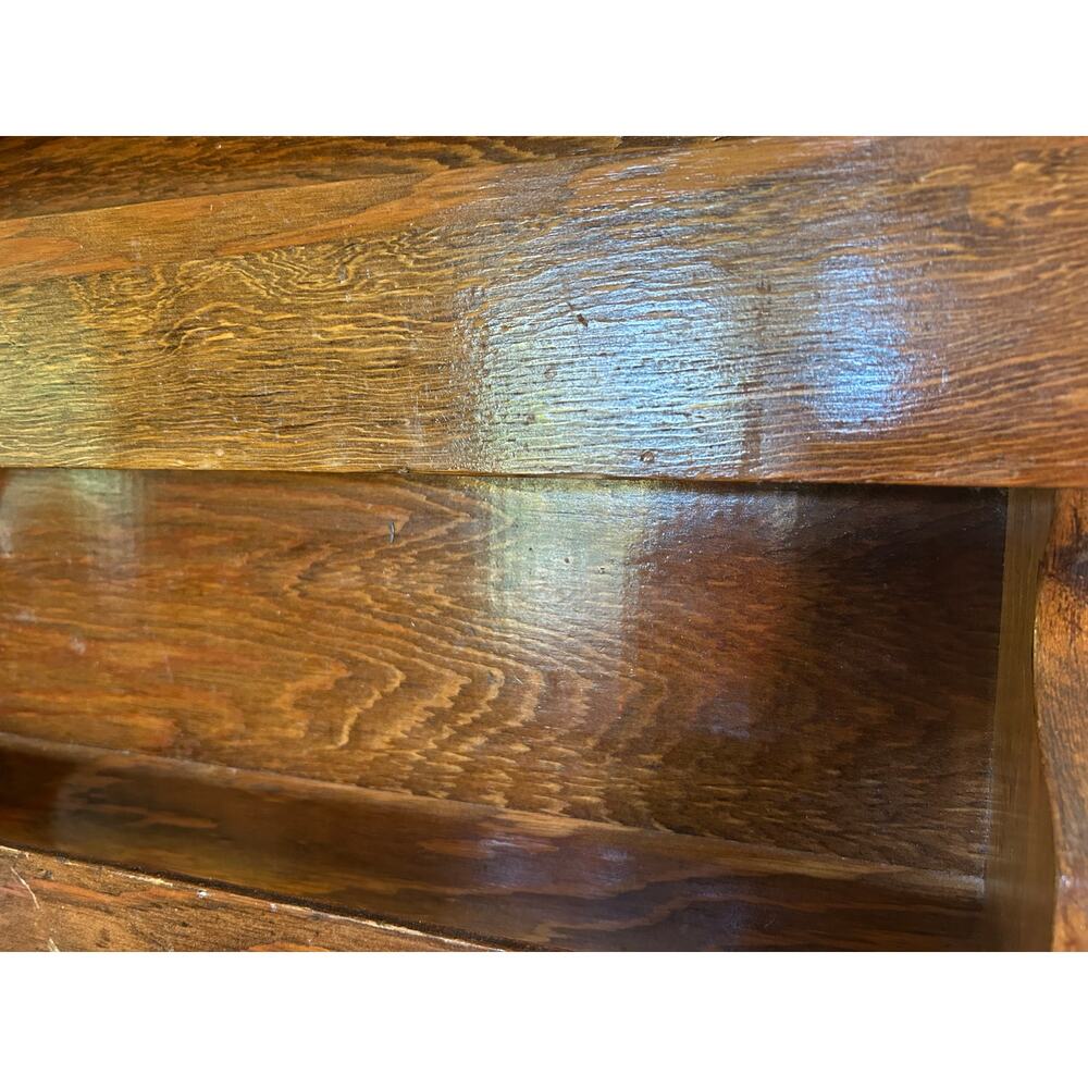 Vintage Wooden Wall Shelf Plate Rack | Rustic Wall Mounted Display Shelf - Picture 7 of 16